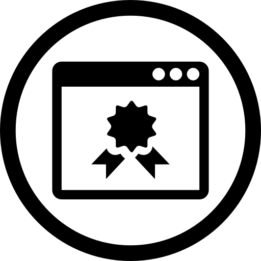 Page Quality Symbol In A Circle Icons Free Download