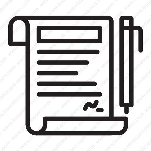 Download Contract,document,signature,agreement Icon Inventicons