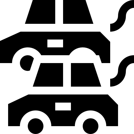 Car Pollution Free Transport Icons