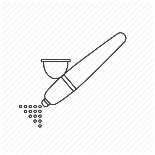 Airbrush, Outline, Printing, Tools Icon