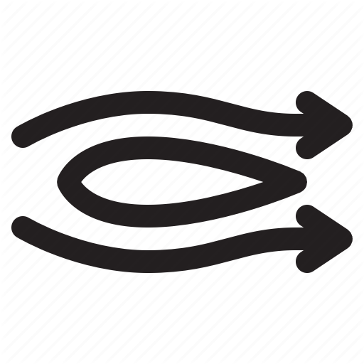 Aerodynamic, Air, Airflow, Flow, Wind Icon