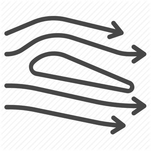 Aerodynamic, Air, Flow, Wind Icon