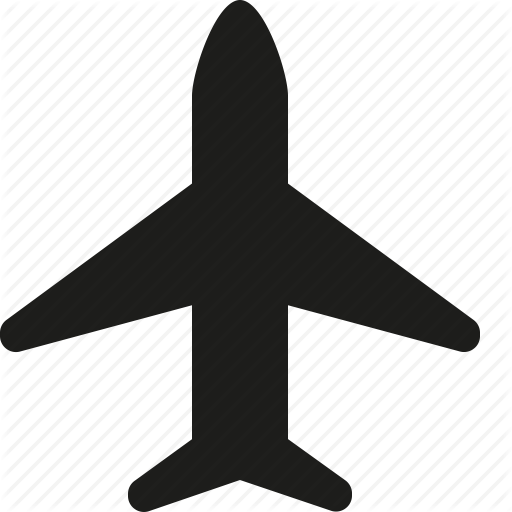 Airplane, Transportation Icon