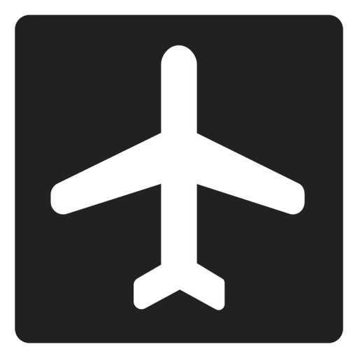 Airplane Square Icon