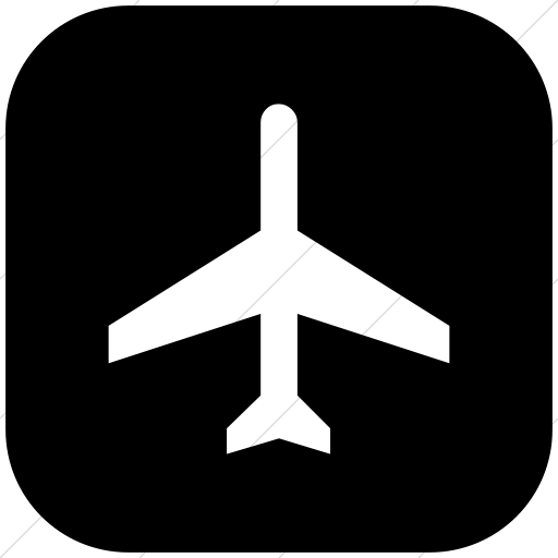 Flat Rounded Square White On Black Ocha Humanitarians