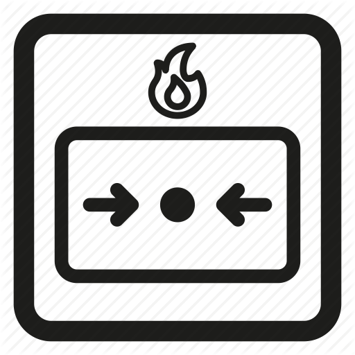 Alarm, Call, Fire, Manual, Point, Security, System Icon