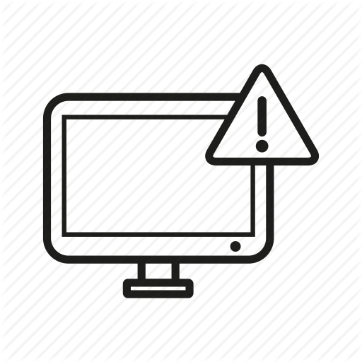 Alert, Computer, Desktop, Monitor, Screen, Warning Icon