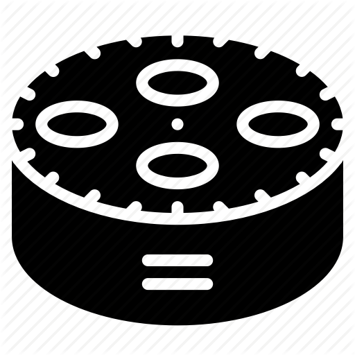 Amazon, Devices, Dot, Echo, Solid Icon