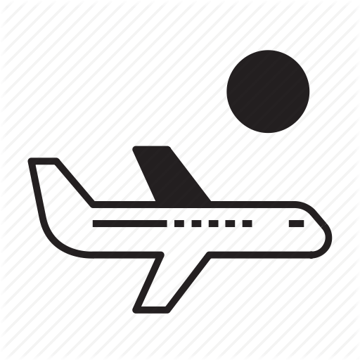 Airline, Airport, Domestic, Flight, Mono, Transportation, Weather Icon