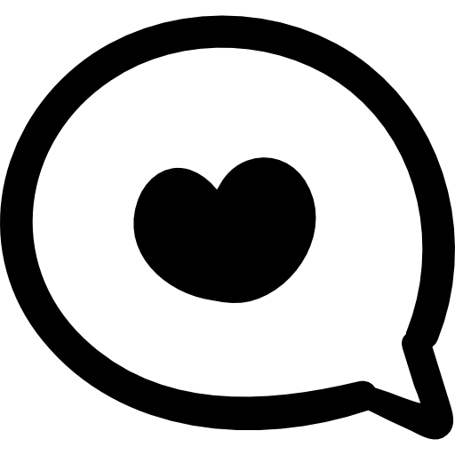 Speech Bubble With A Heart