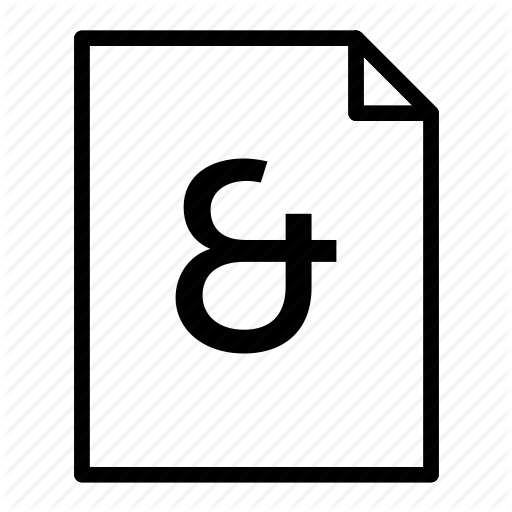 Ampersand, Document, File, Page, Paper, Sheet, Sheets Icon
