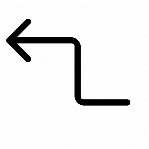 Arrow, Left, Turn, Up, Zag, Zig, Zigzag Icon