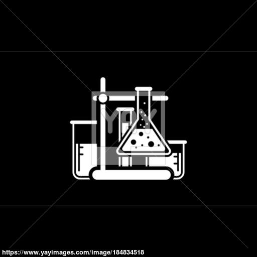 Laboratory Analysis Icon Flat Design Vector