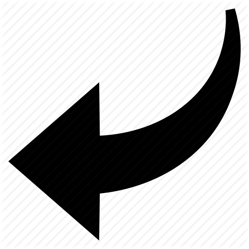 Arrow, Back, Curved, Direction Icon