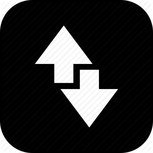 Arrow, Data, Down, Edge, Internet, Network, Up Icon