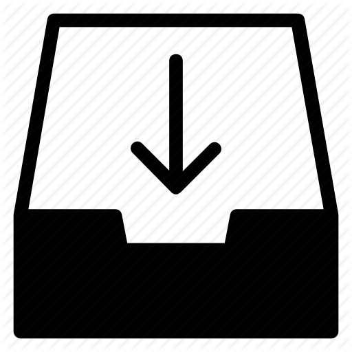 Archive, Arrow, Download, Drawer, Folder Icon