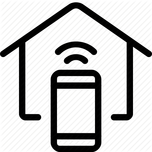 Home, House, Iphone, Phone, Remote, Smartphone, Wireless Icon