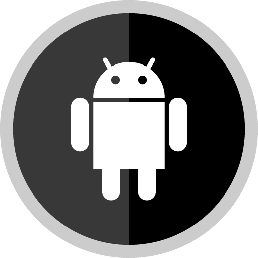 Free Android Silver Round Social Media Icon