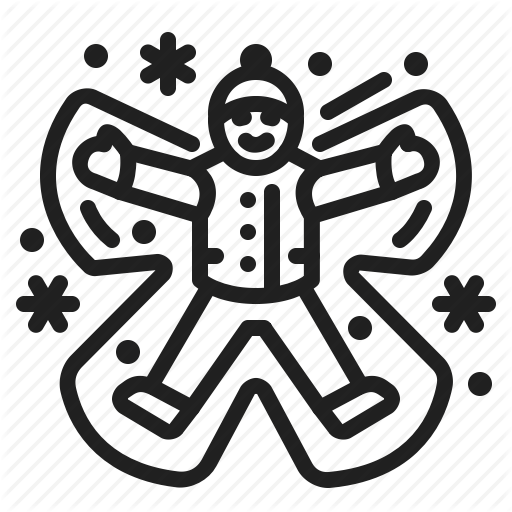 Angel, Snow, Winter Icon