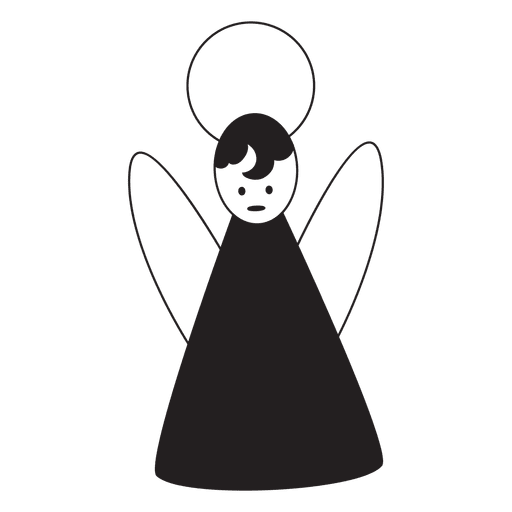 Angel Silhouette Icon