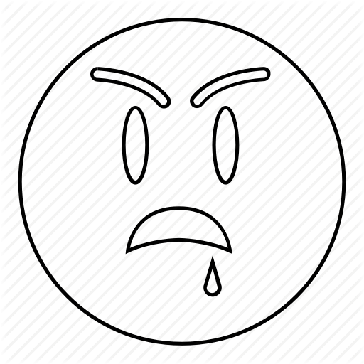 Angry, Drool, Emoji, Emoticon, Face, Sad, Want Icon