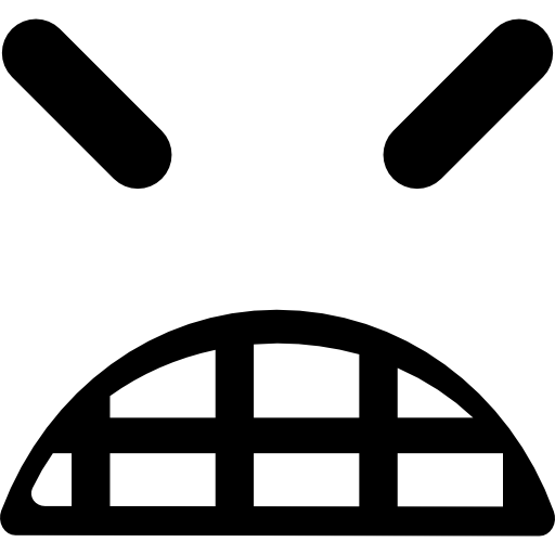 Angry Emoticon Square Face With Closed Eyes Icons Free Download