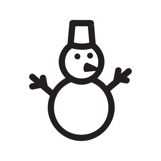 Holiday, New Year, Snow, Snowmen Icon