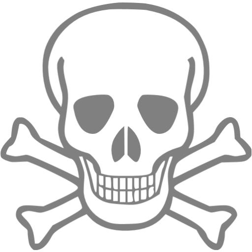 Gray Skull Icon