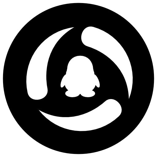 Qq Icon Free Of Address Book Providers In Black White Icons