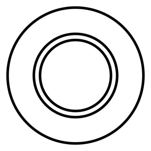 Dinner Plate Stroke Icon