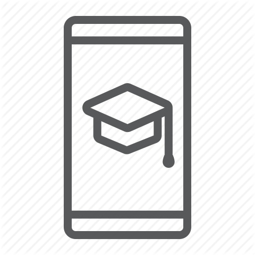 App, Cap, E, Education, Learning, Mobile, Online Icon