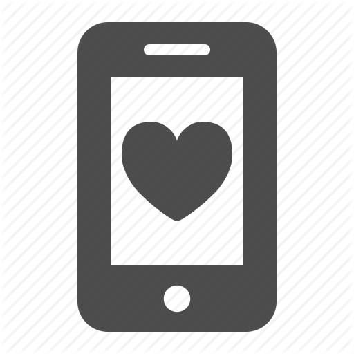 App, Dating, Heart, Love, Mobile Phone, Phone, Smartphone Icon