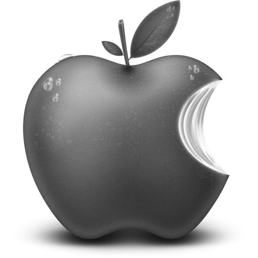 Grey Apple Fruit Icon