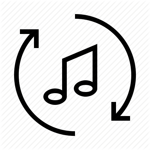 Apple, Music, Note, Refresh, Sync, Synchronization, Yumminky Icon