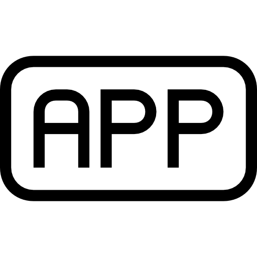 App Rounded Rectangular Outlined Interface Symbol