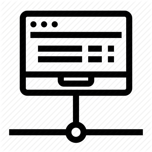 Application, Data, Database, Laptop, Server Icon