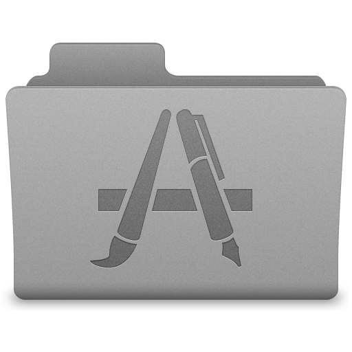 Grey Applications Folder Icon