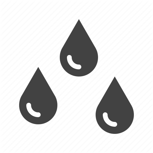 Aqua, Drops, Rain, Water Icon