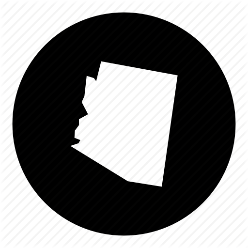 American, Arizona, Location, Map, State Icon