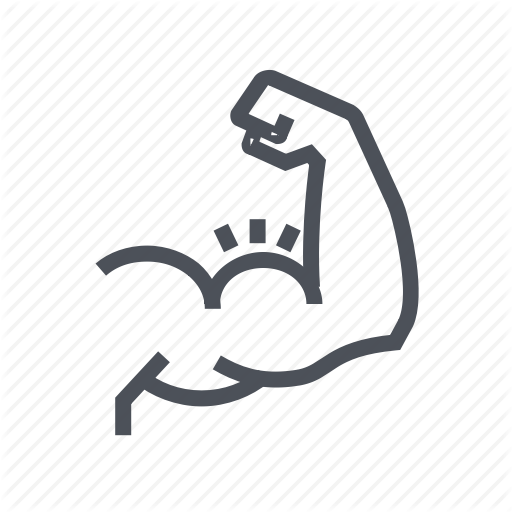 Arm, Growth, Increase, Muscle Icon