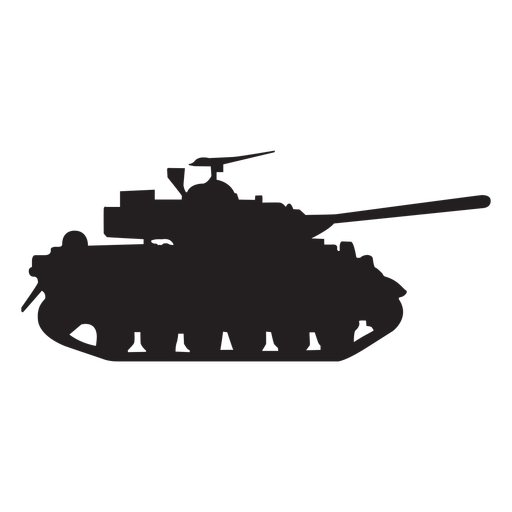 Military Tank Silhouette