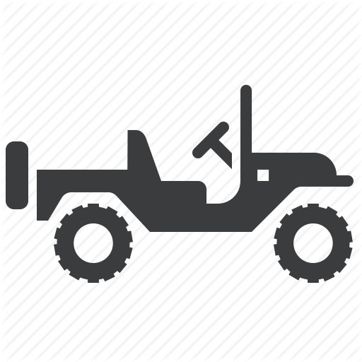 Army, Jeep, Military, Transport, Travel, Vehicle, War Icon