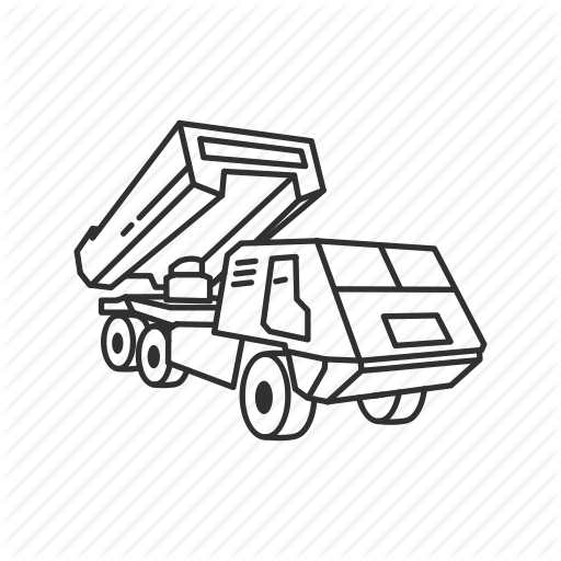 Army, Military, Missle, Mslr, Rocket, Truck, Vehicle Icon