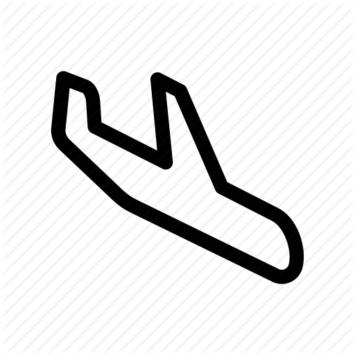 Aeroplane, Arrival, Flight, Landing Icon