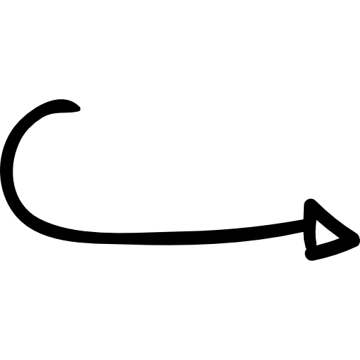 Turn Right Arrow Icon Hand Drawn Arrows Freepik