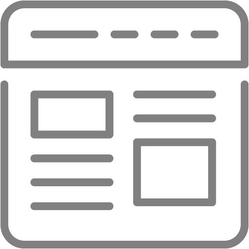 Gray Article Icon