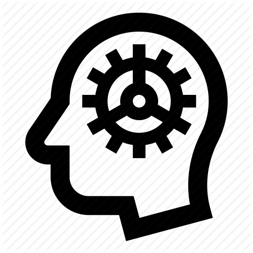 Artificial Intelligence, Bot, Cog, Cyborg, Gear, Head, Robot Icon