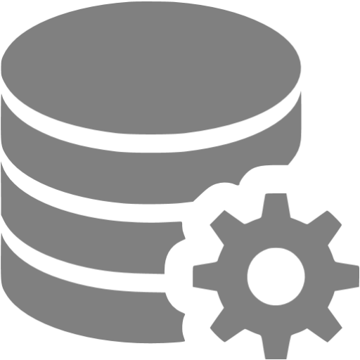 Gray Data Configuration Icon