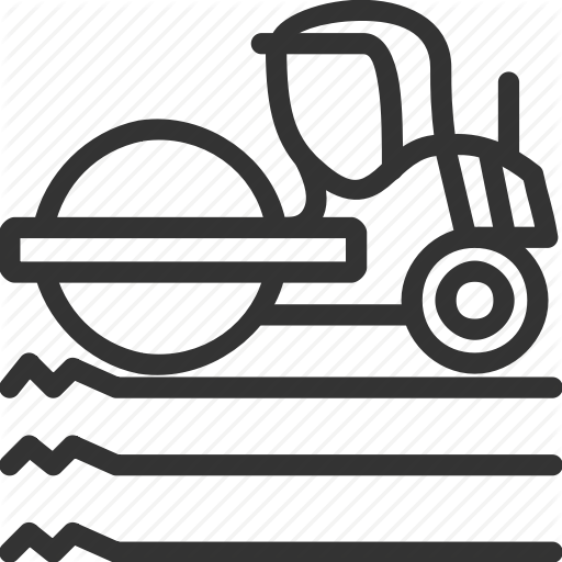 Asphalt, Construction, Roller, Vehicle Icon Icon