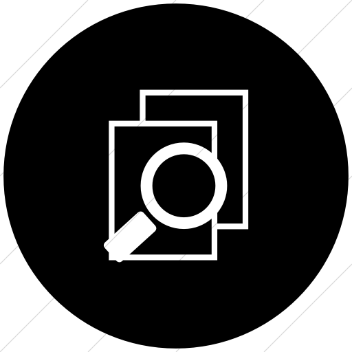 Flat Circle White On Black Ocha Humanitarians Activity